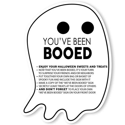 Boo For Halloween Printable